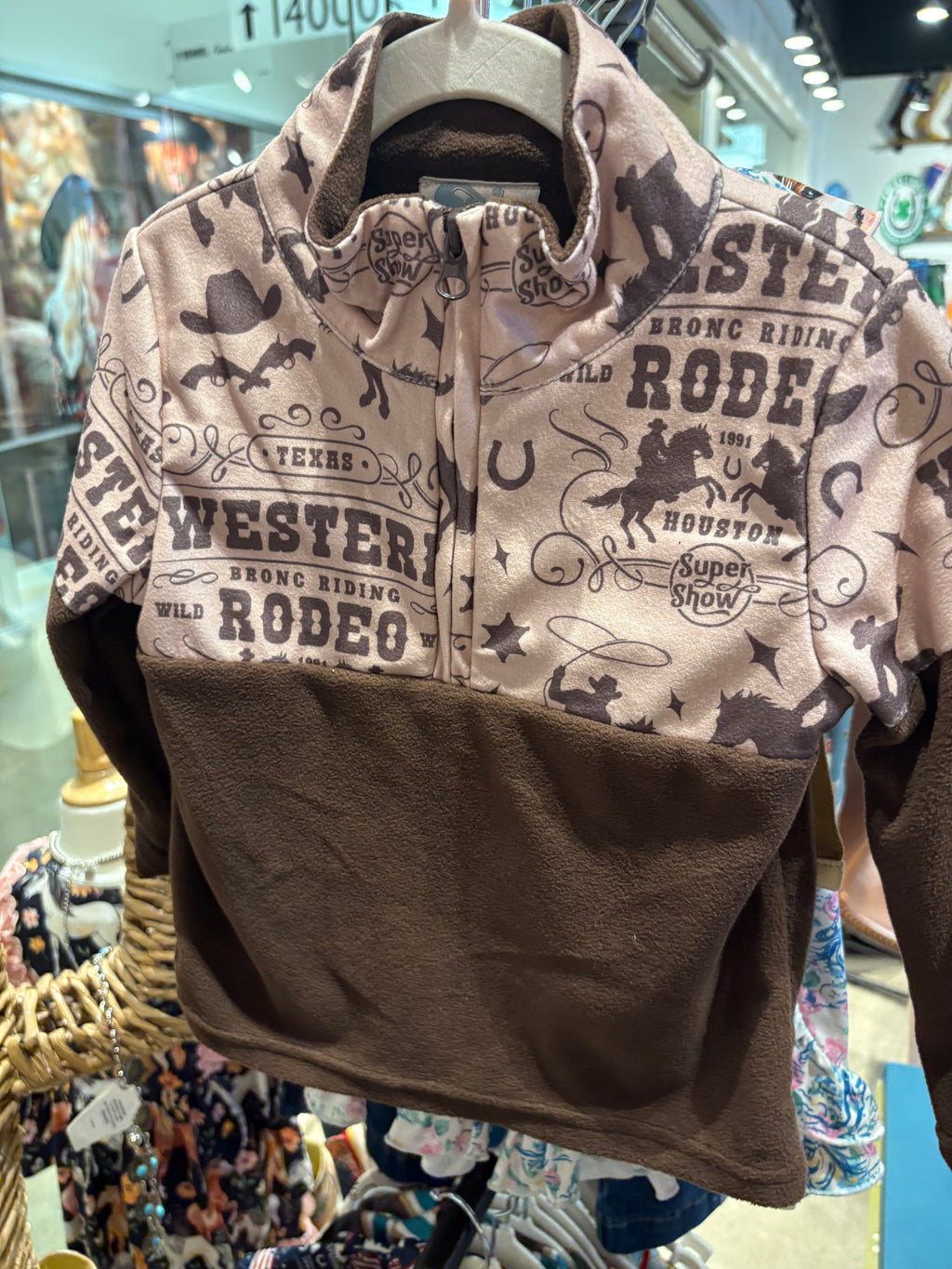 Cowkids Fleece Cowboy Pullover
