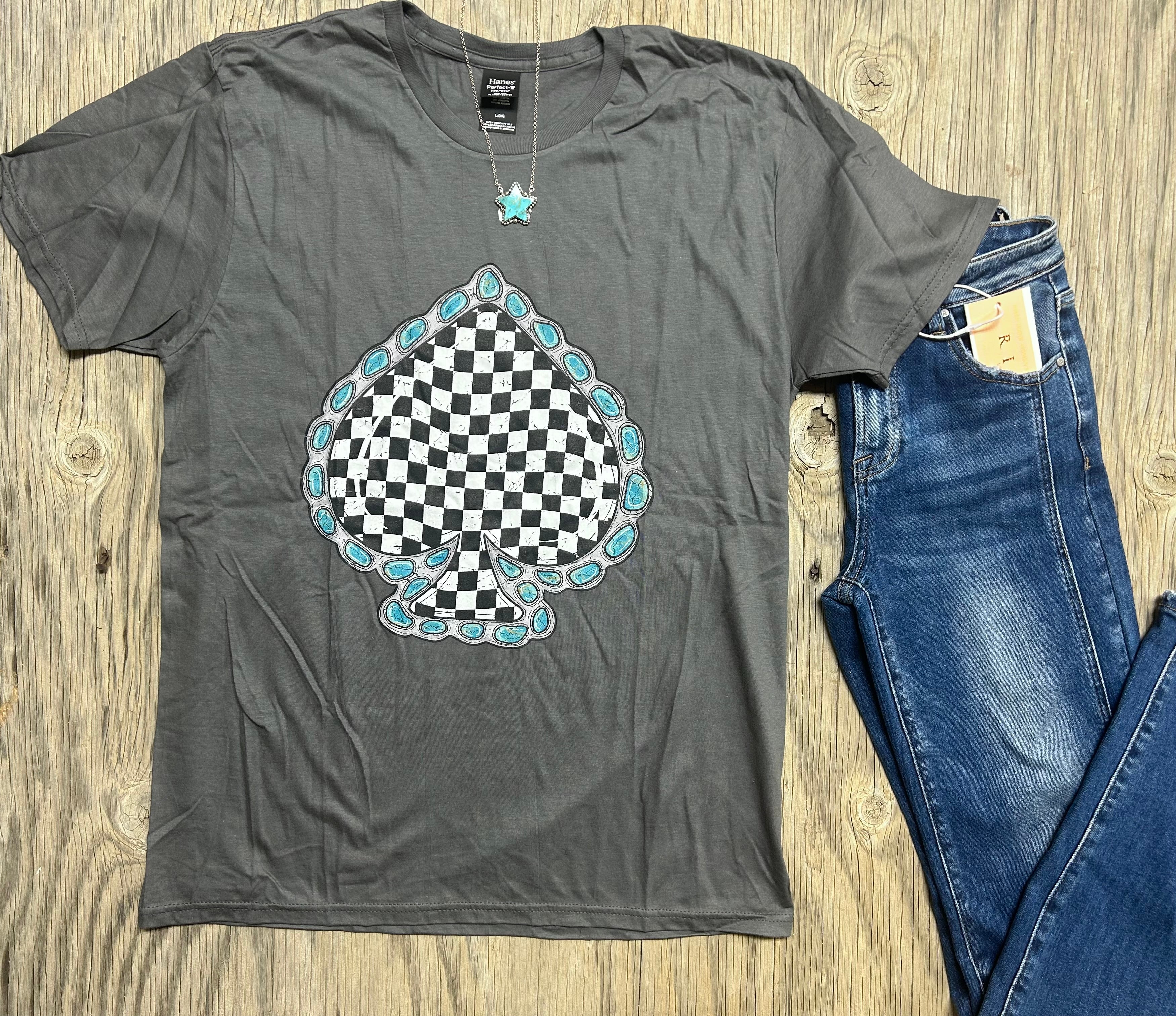 The Turquoise Spade Tee