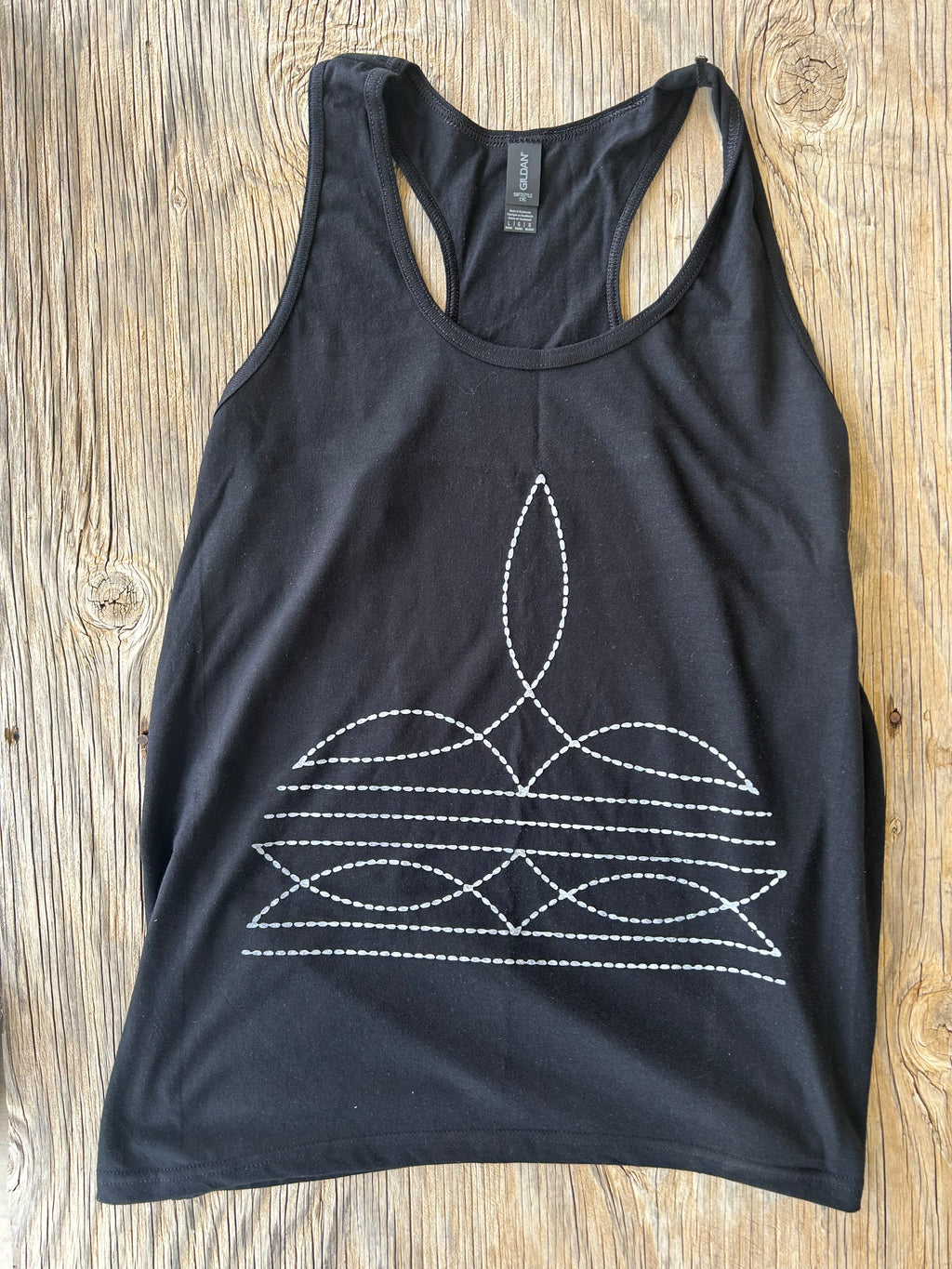 The Black Boot Stitch Tank