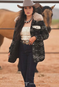 Quilted Aztec Fur Lined Jacket Preorder
