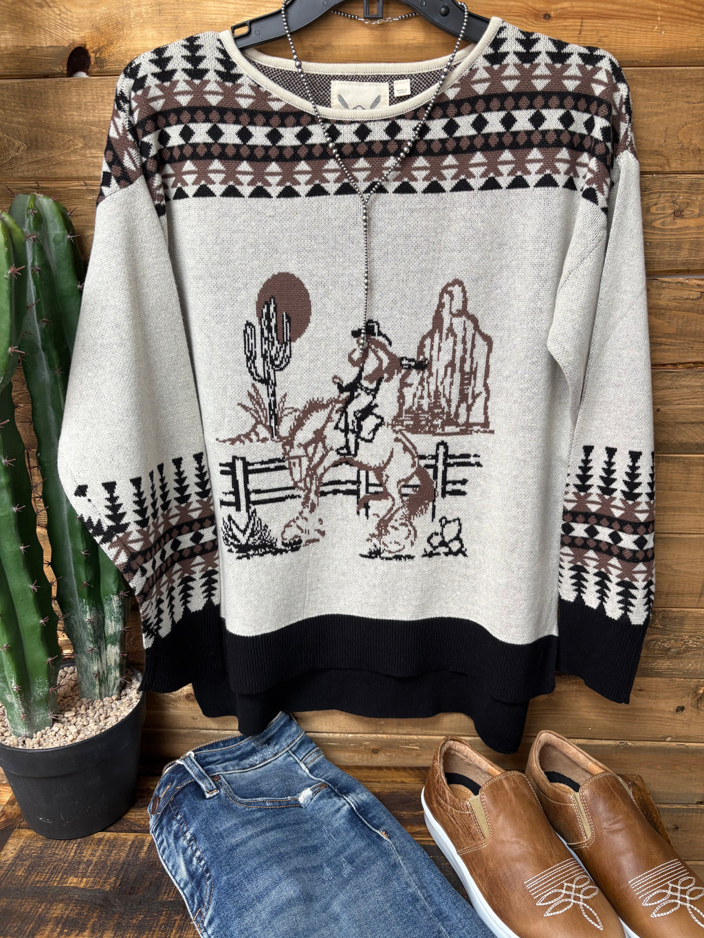 The Wild West Cowgirl Sweater