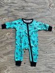 Turquoise Cactus Baby Sleeper