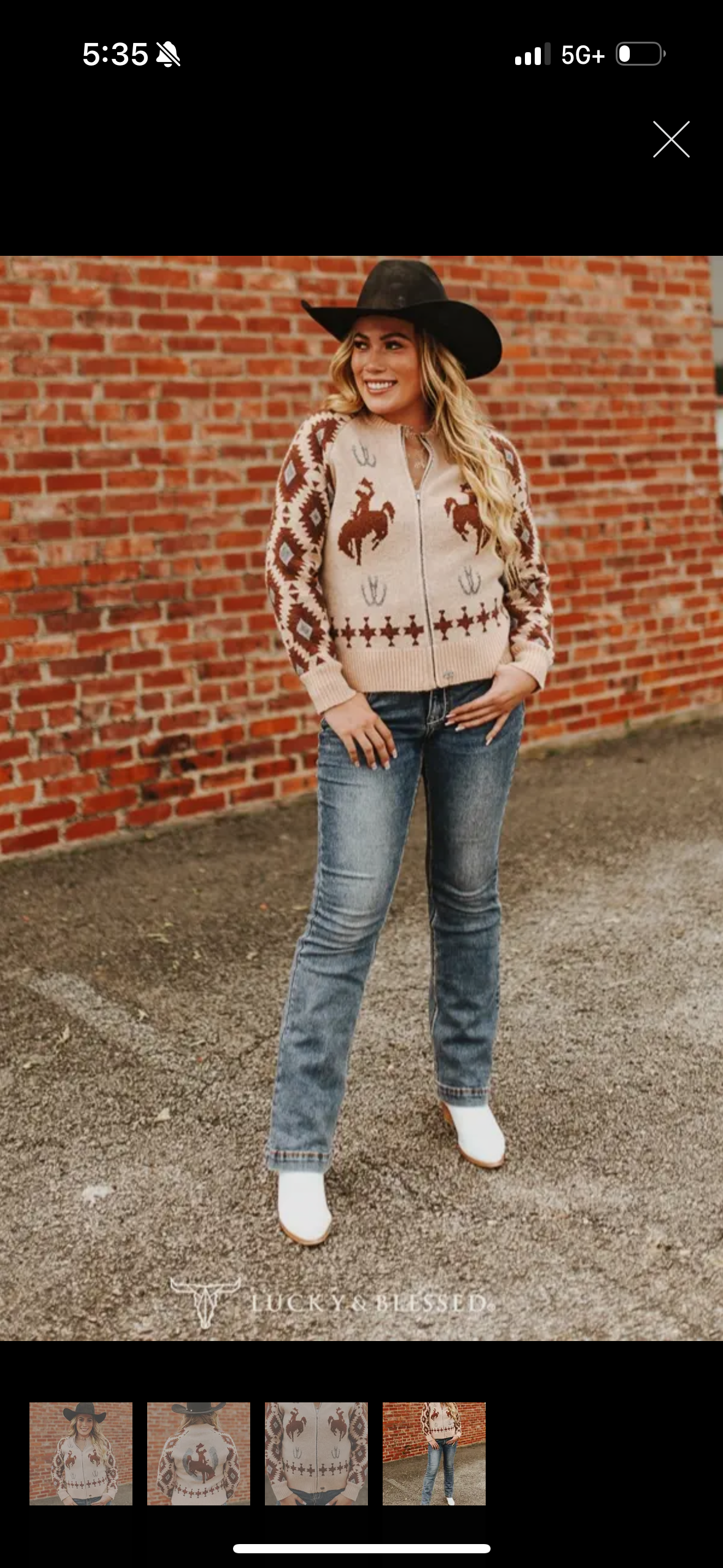 The Horseshoe Bronc Zip Sweater Preorder