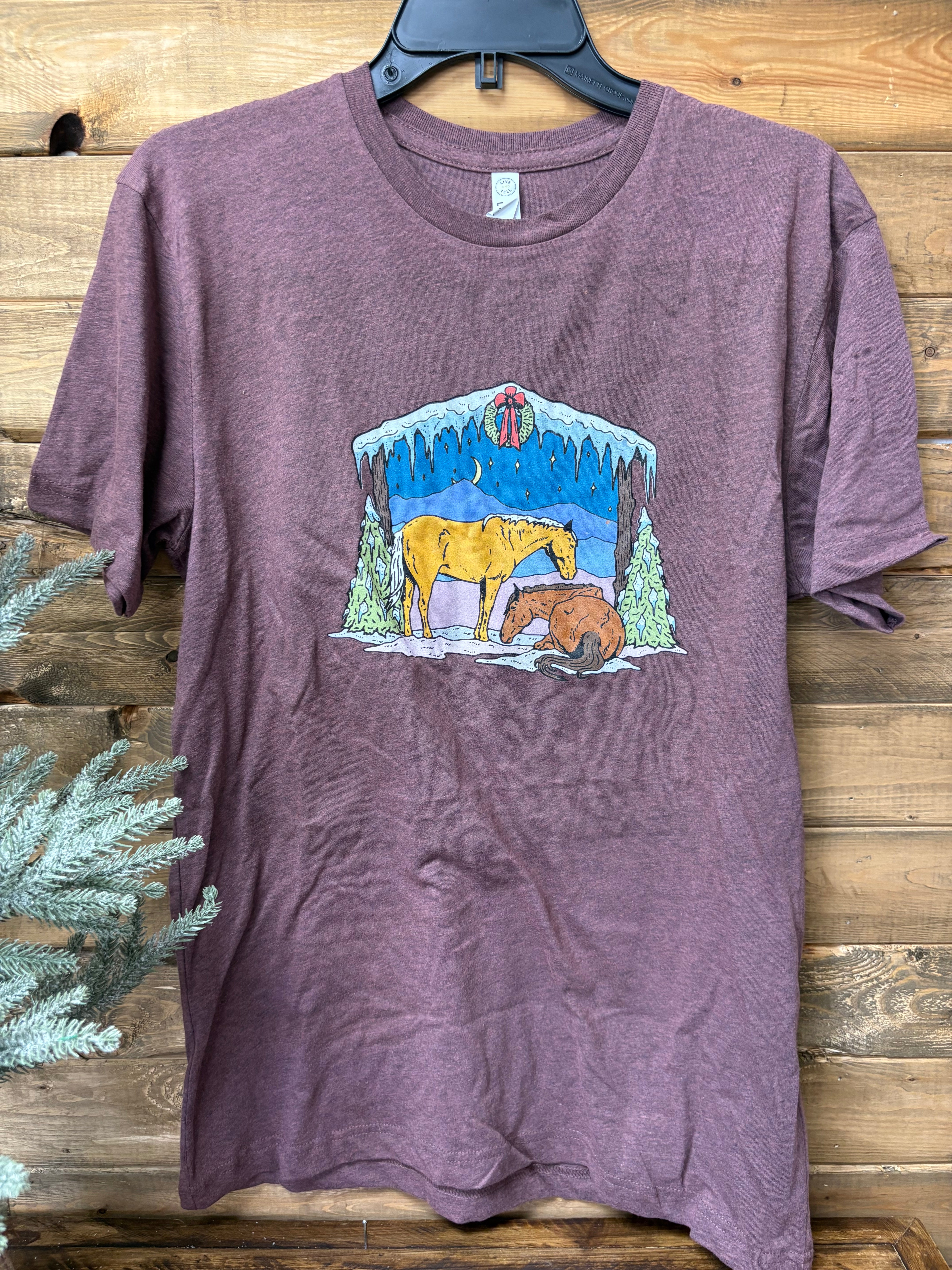 Silent Night Horses Tee
