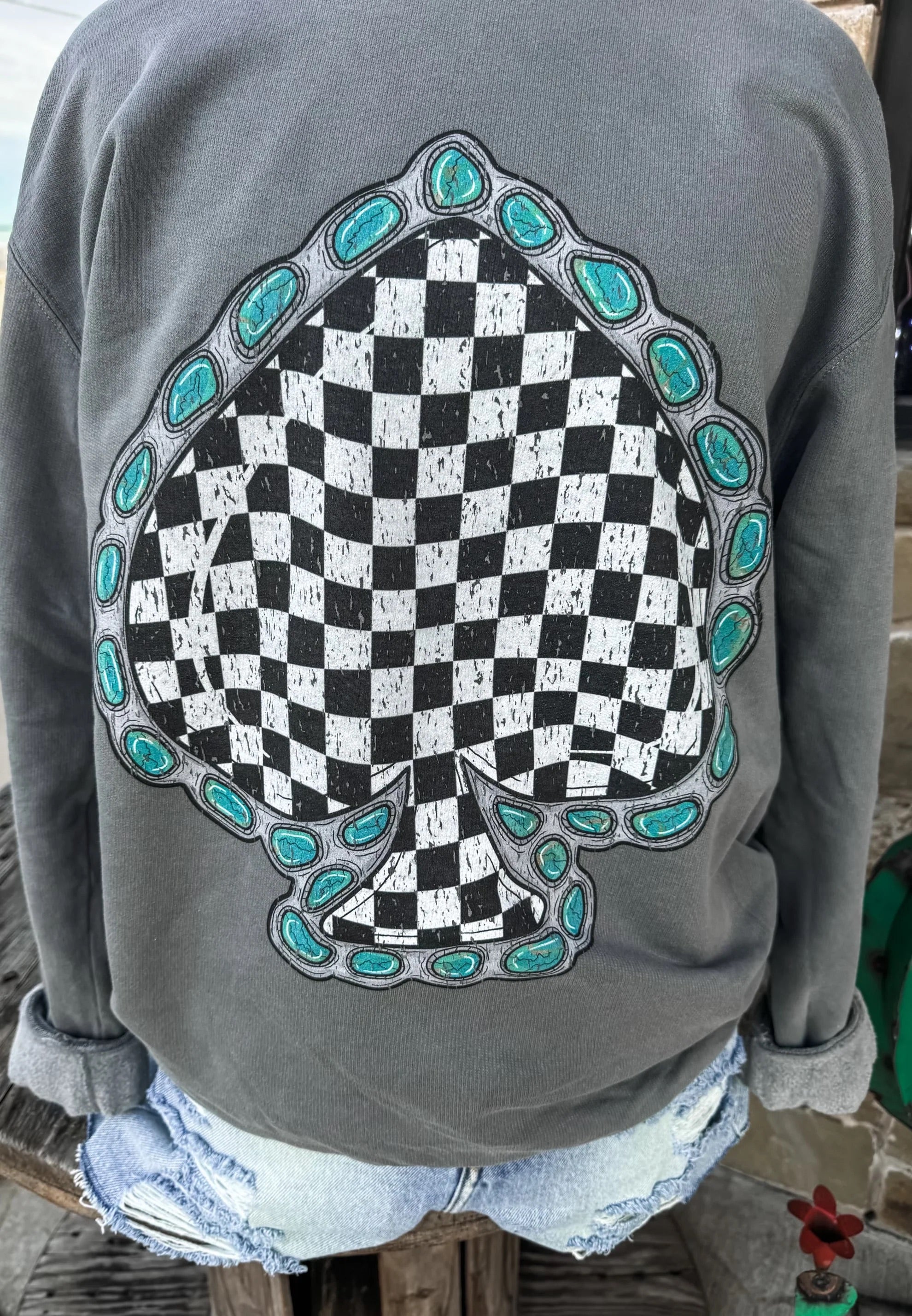The Turquoise Spade Sweatshirt