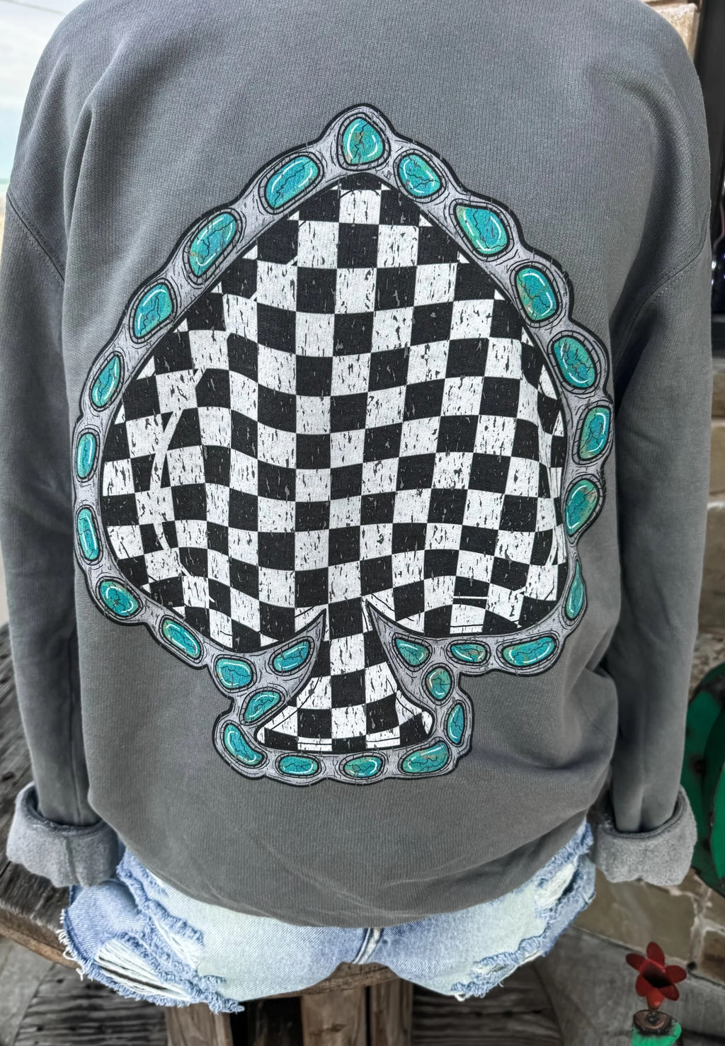 The Turquoise Spade Sweatshirt