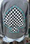The Turquoise Spade Sweatshirt