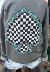 The Turquoise Spade Sweatshirt
