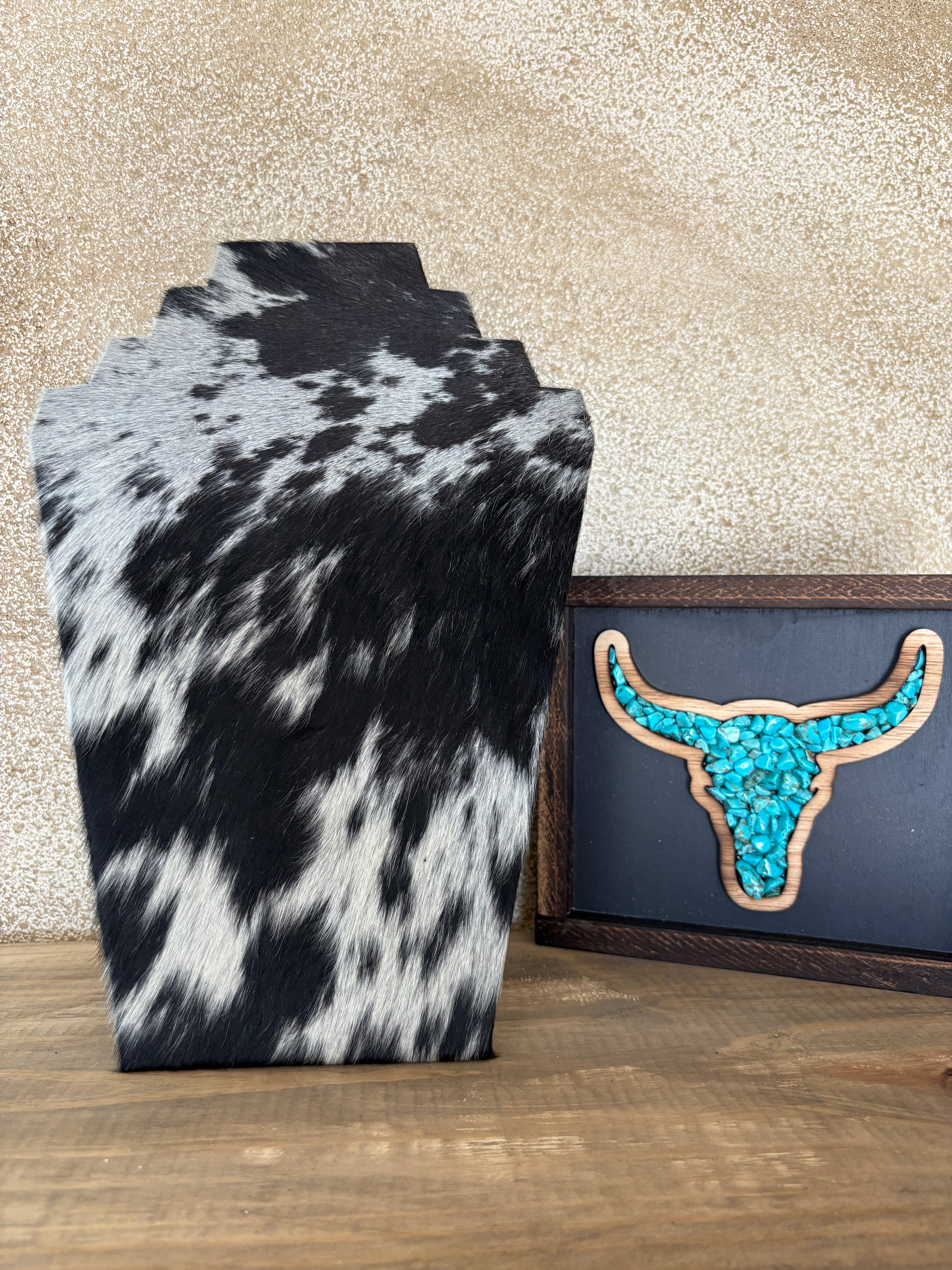 Cowhide Necklace Display