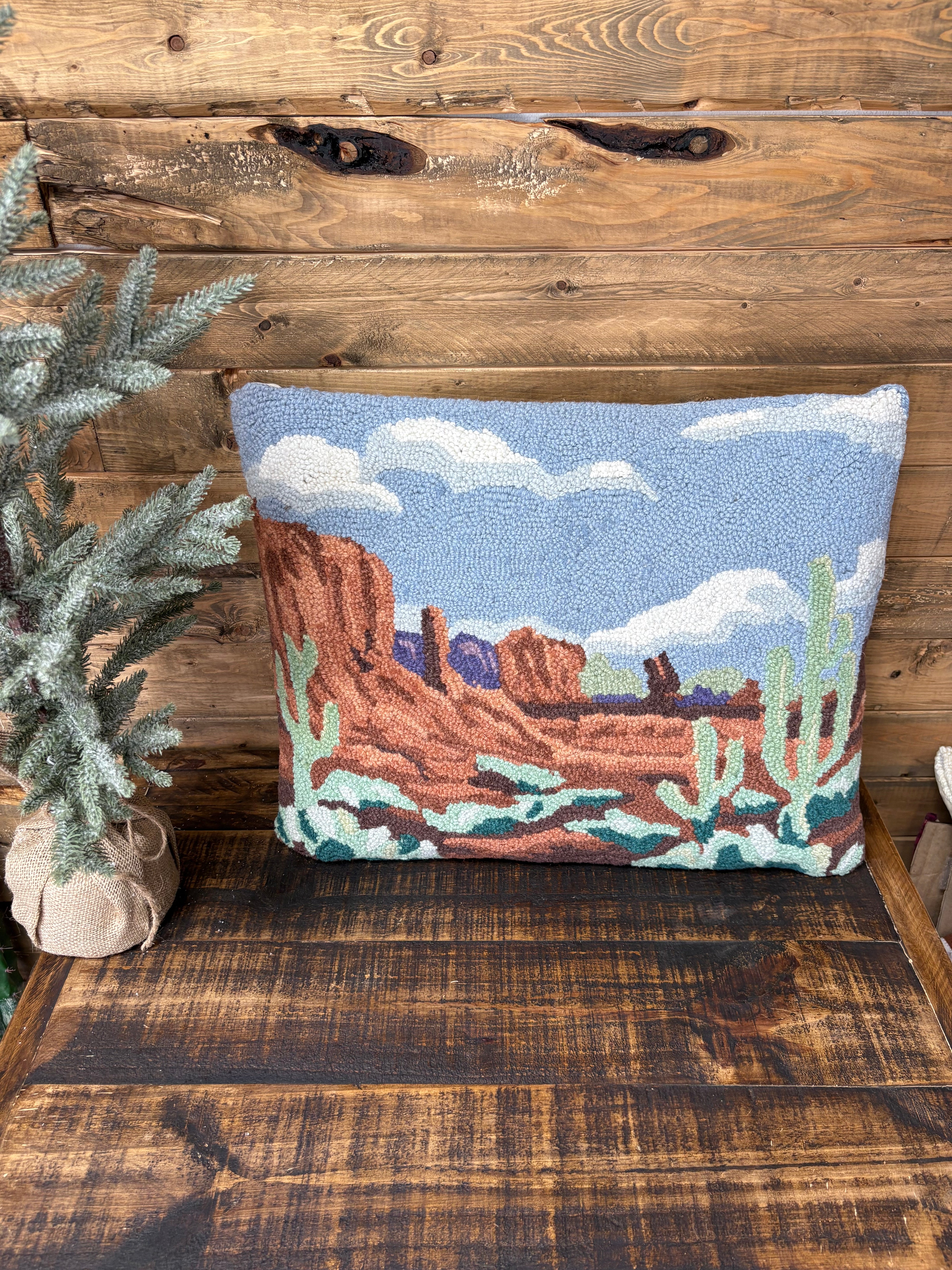Desert Wool Hook Pillow