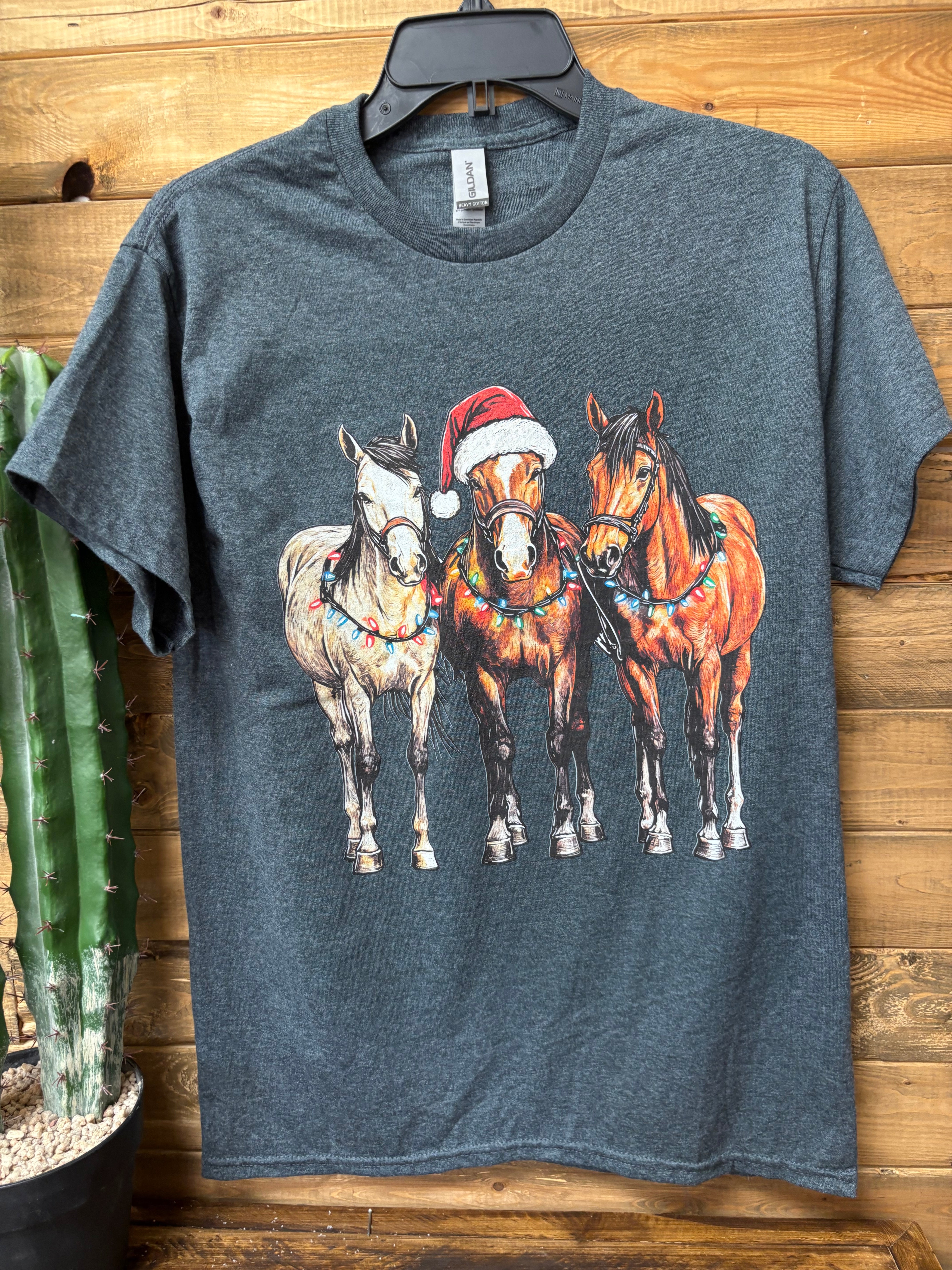 Christmas Horses Tee