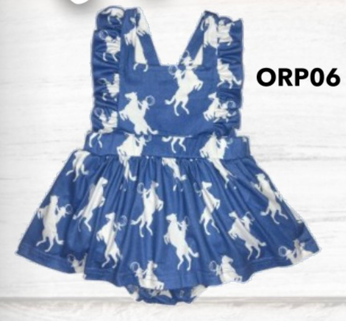 Cowkids Ponies Romper Onesie