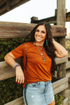 The Get Fringey Top Rust