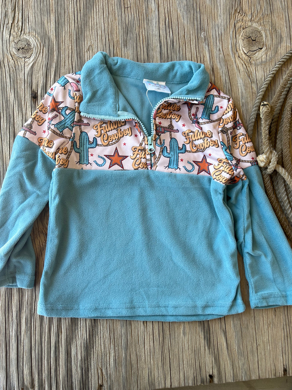 Cowkids Fleece Pullover Future Cowboy