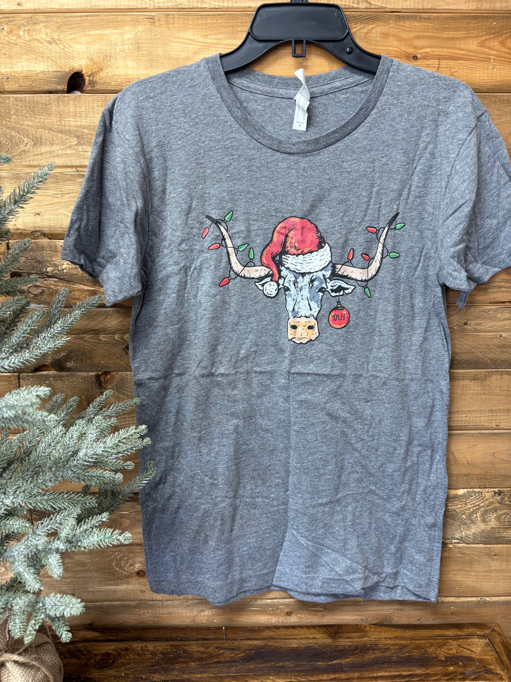 Longhorn Christmas Lights Tee