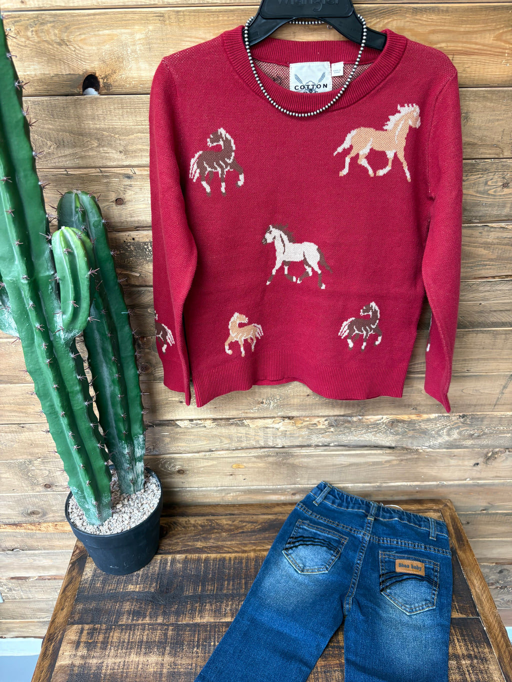 Cowkids Horses Sweater