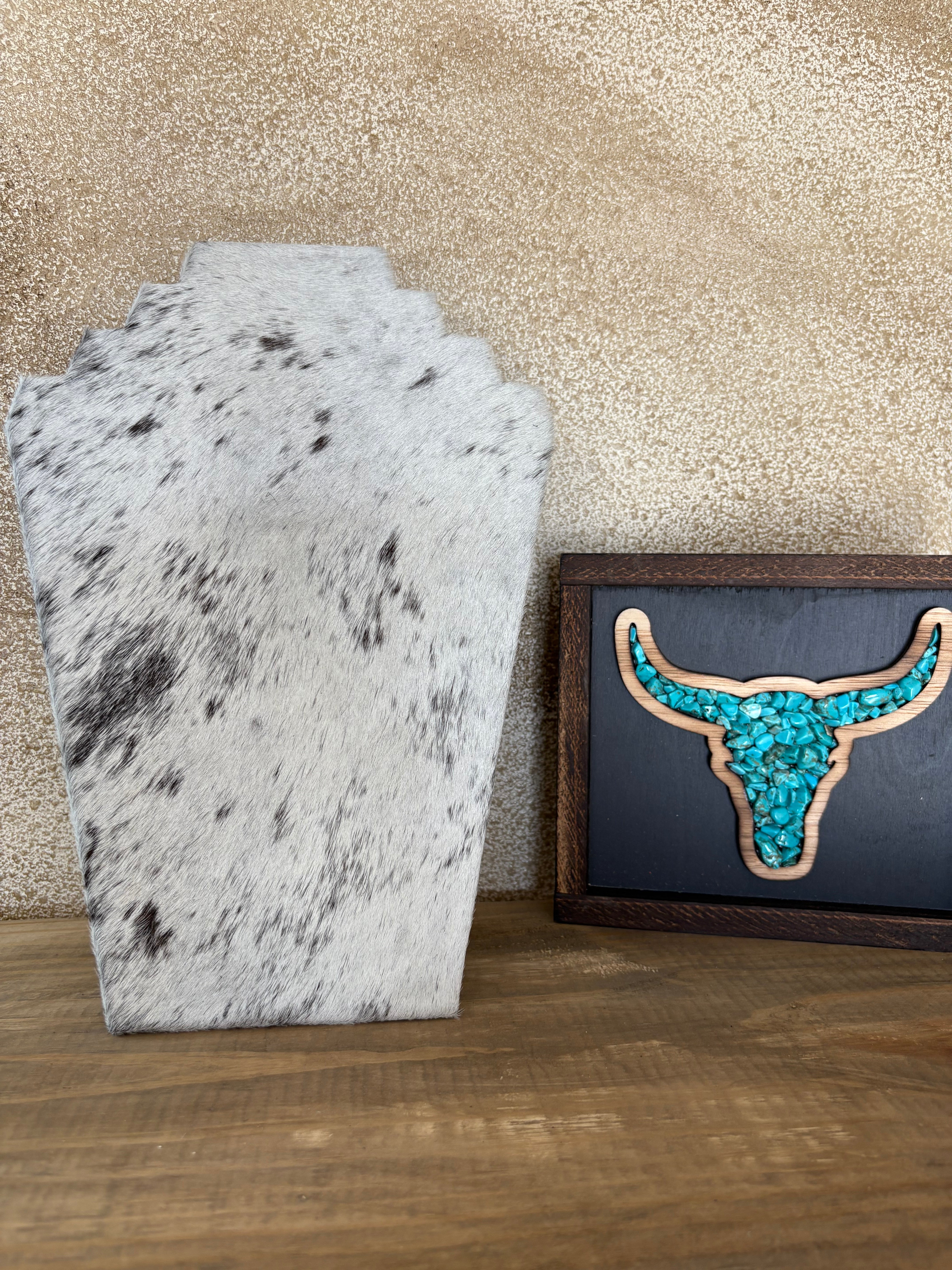 Cowhide Necklace Display