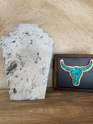 Cowhide Necklace Display