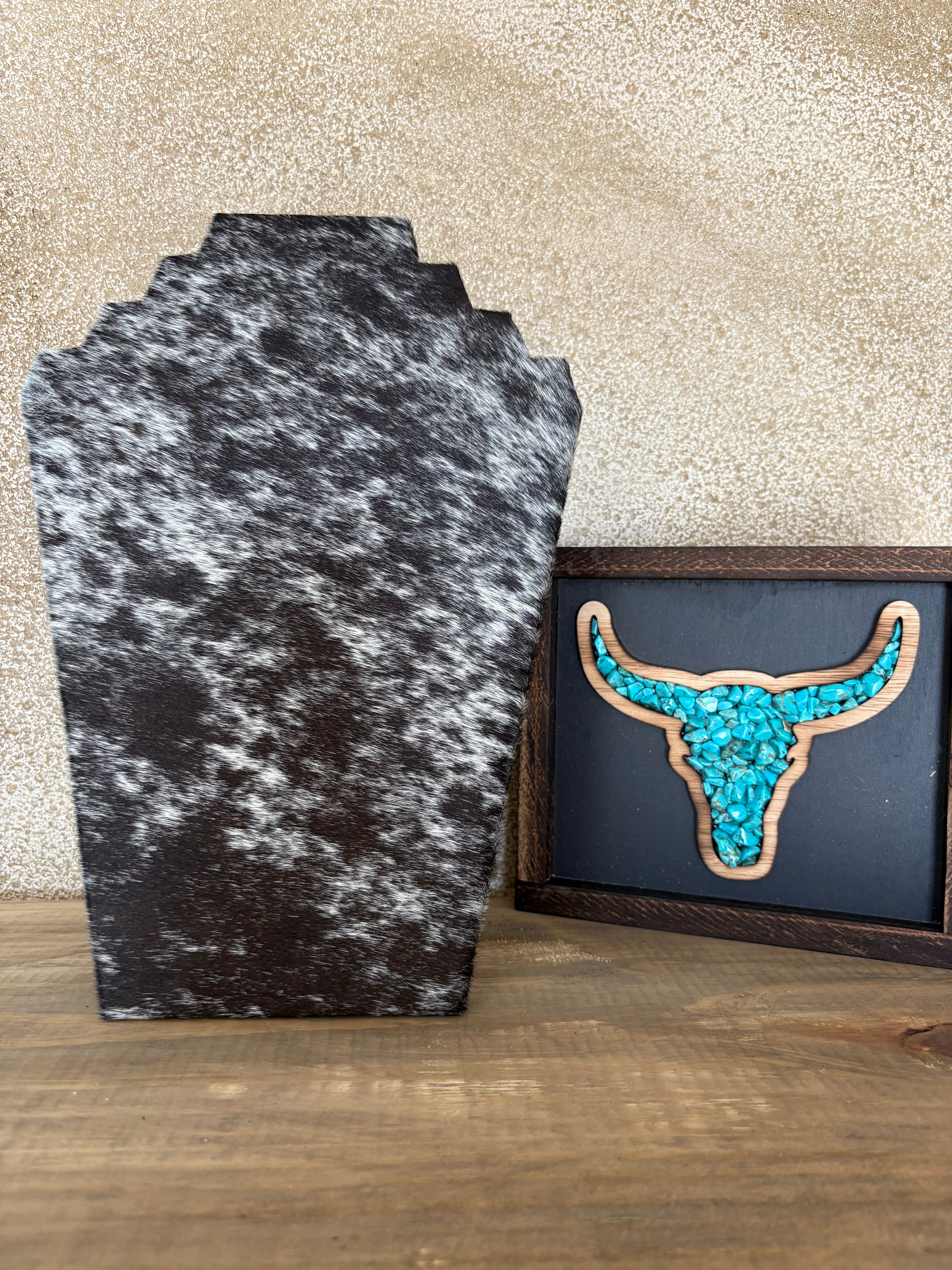 Cowhide Necklace Display