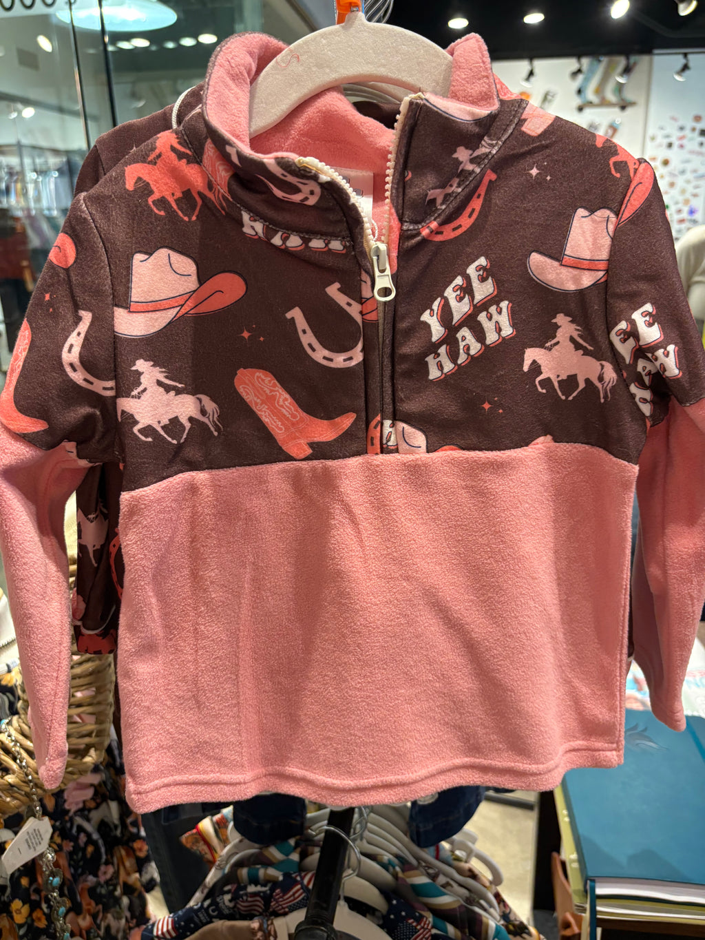 Cowkids Fleece Cowgirl Pullover