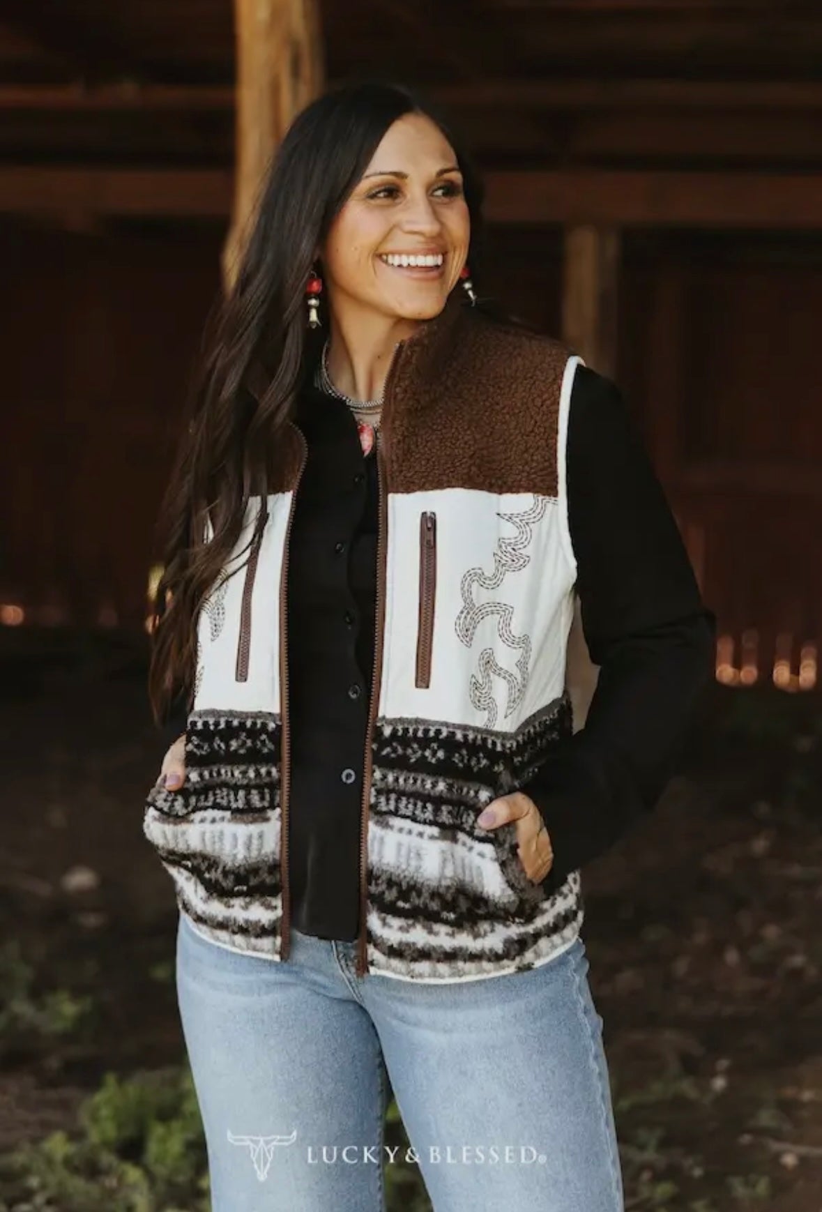 Sherpa Boot Stitch Vest Preorder