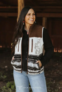 Sherpa Boot Stitch Vest Preorder