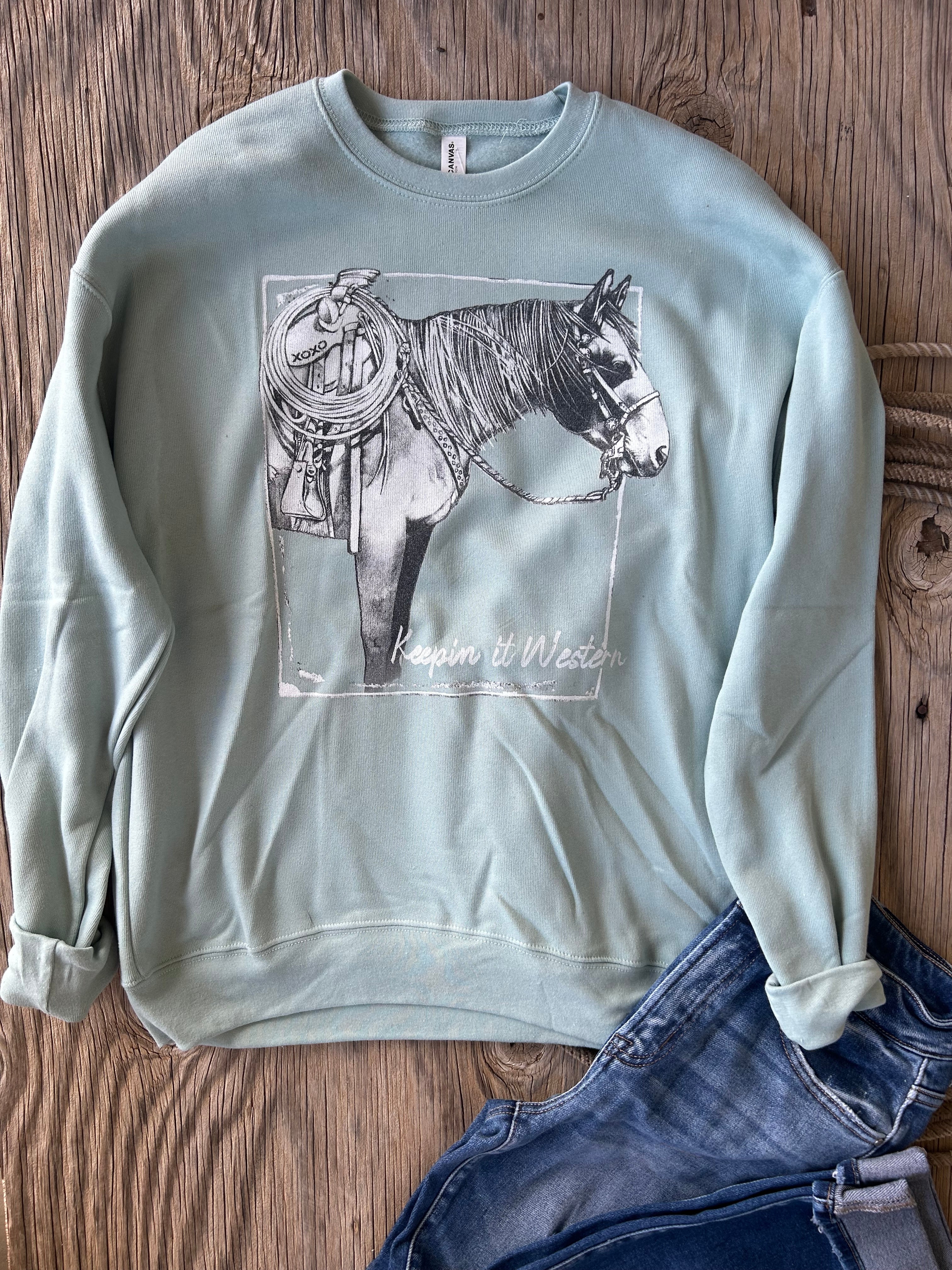 The Keep it Western Crewneck