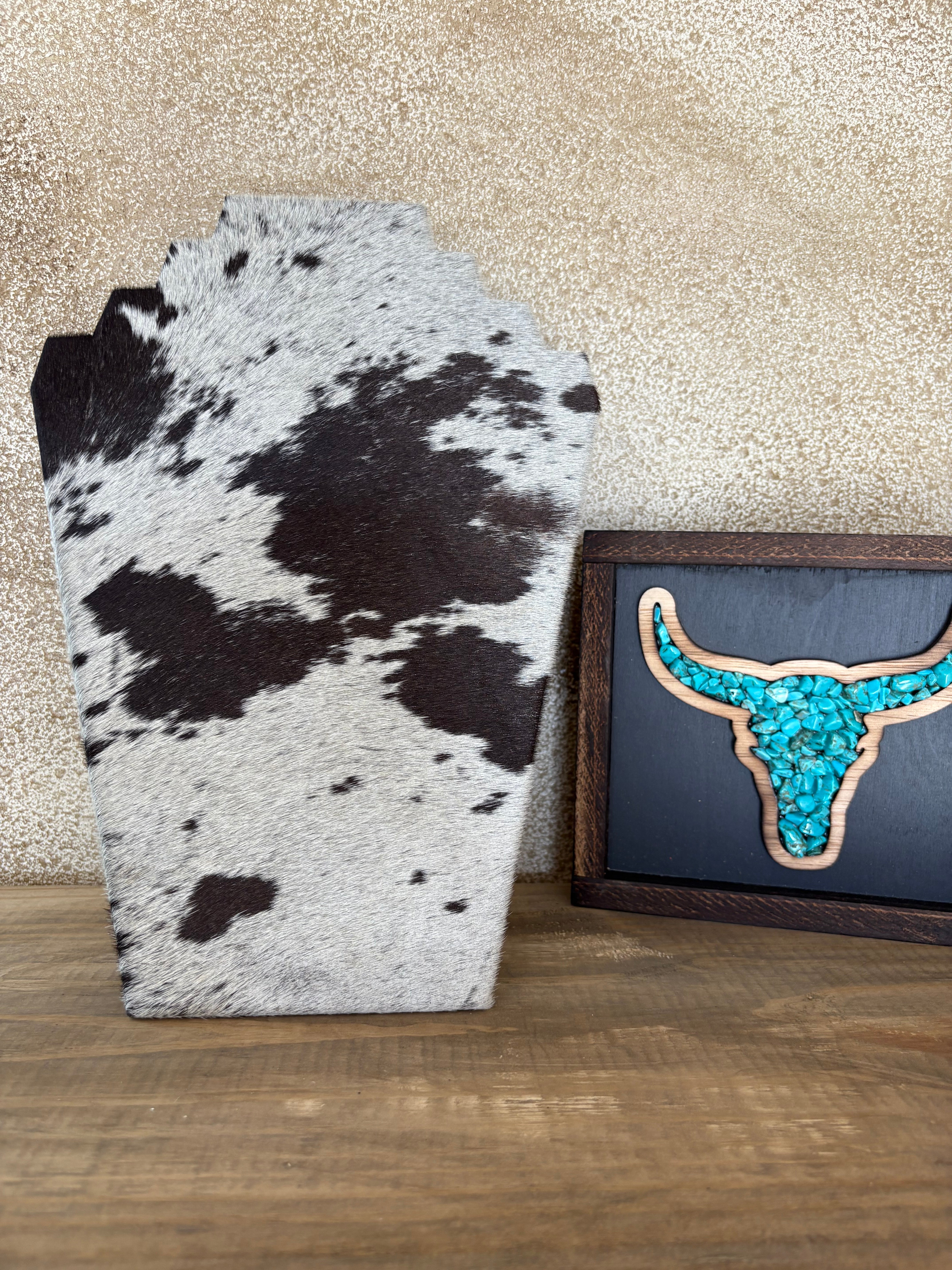 Cowhide Necklace Display
