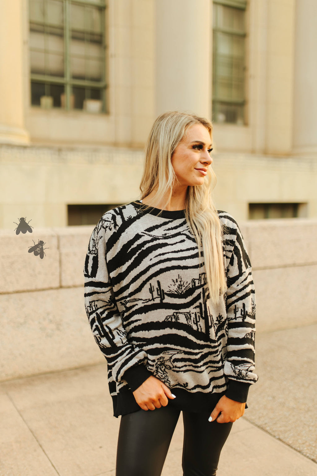 The Zebra Cowboy Sweater