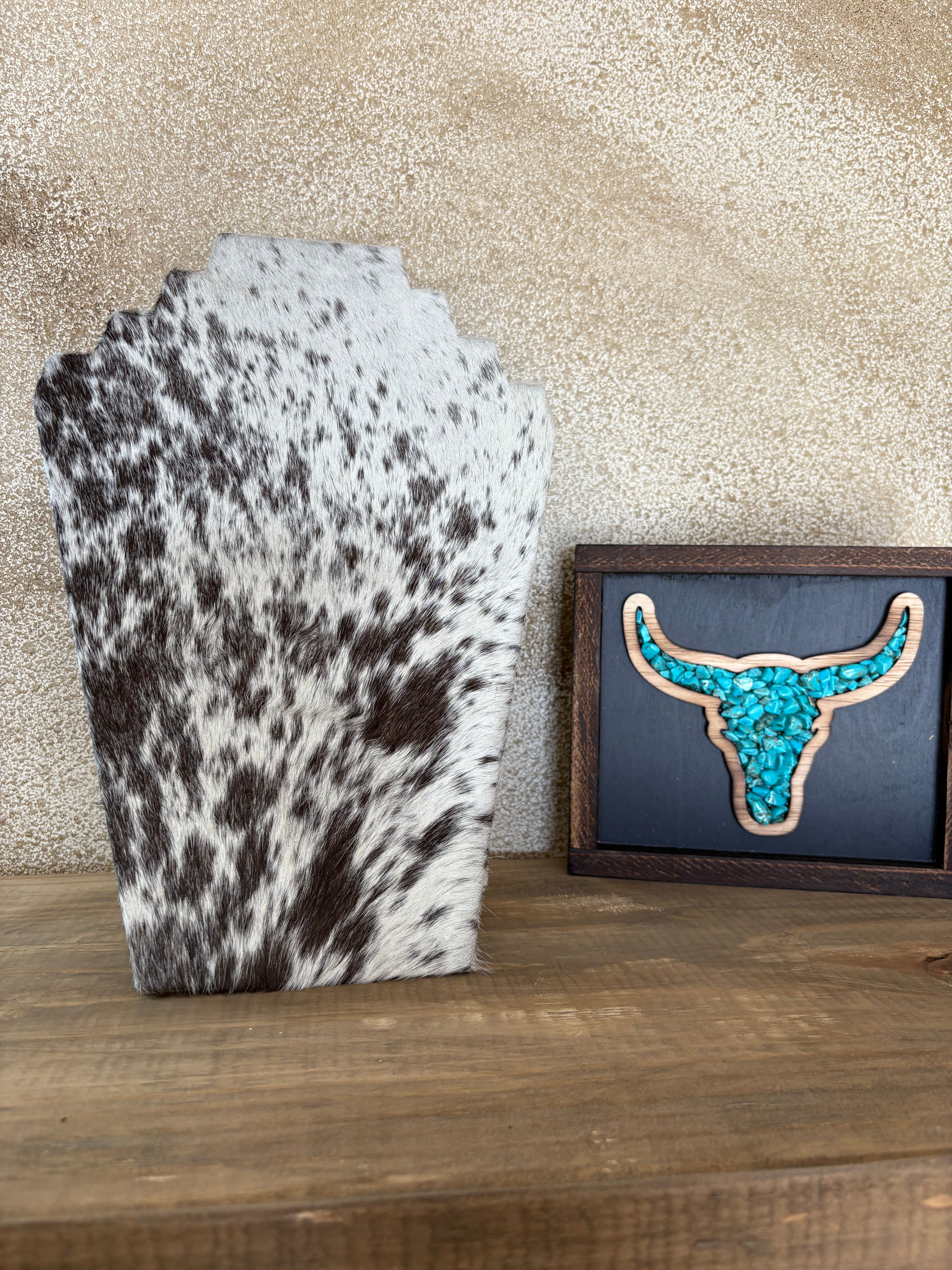 Cowhide Necklace Display