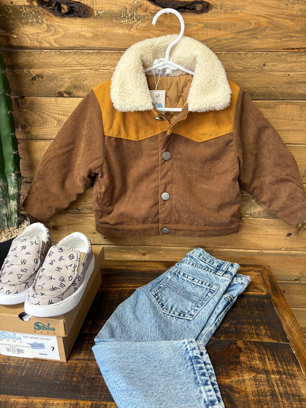 Cowkids Brown Sherpa Jacket
