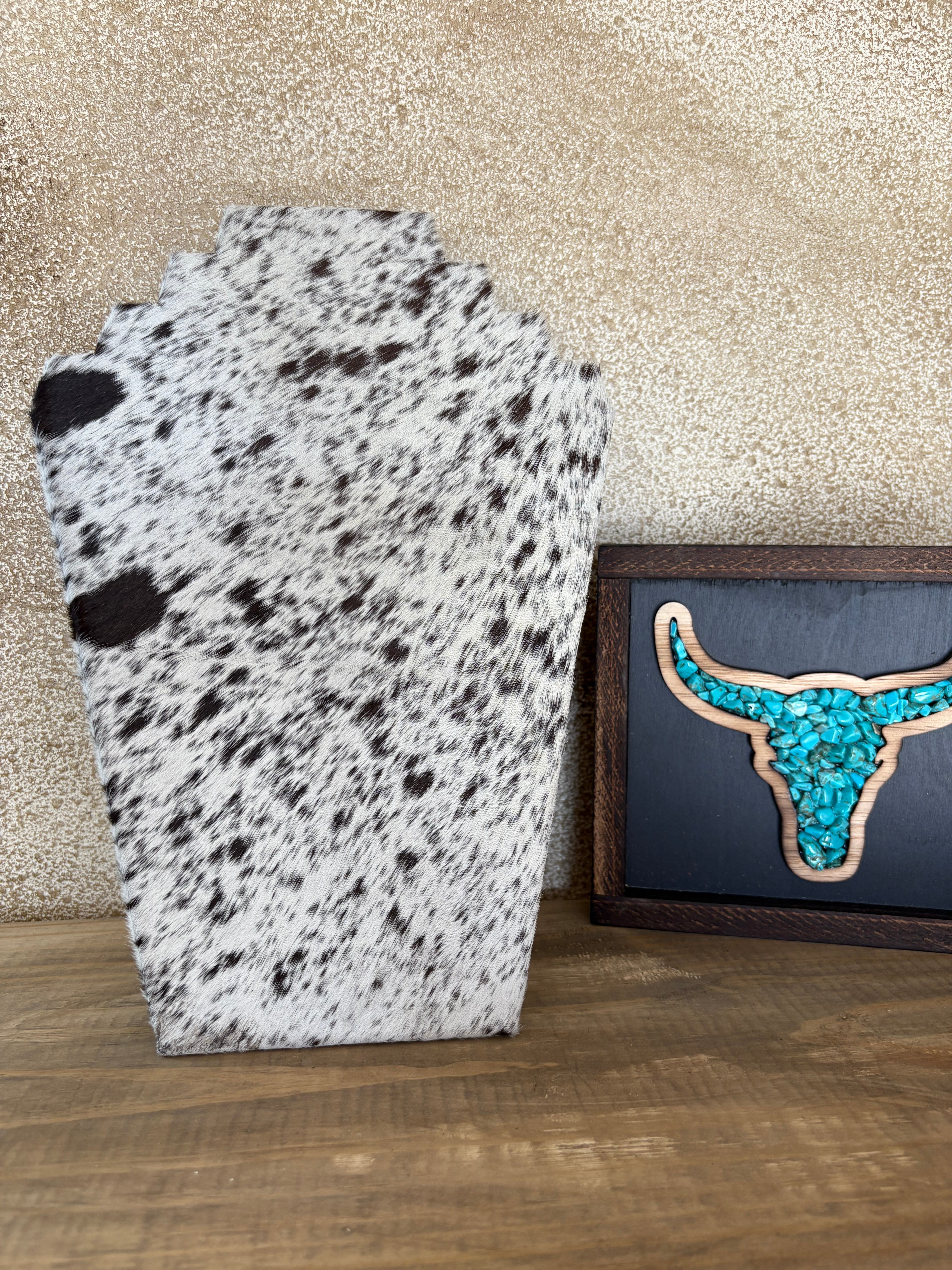 Cowhide Necklace Display