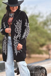 Black Boot Stitch Cardigan