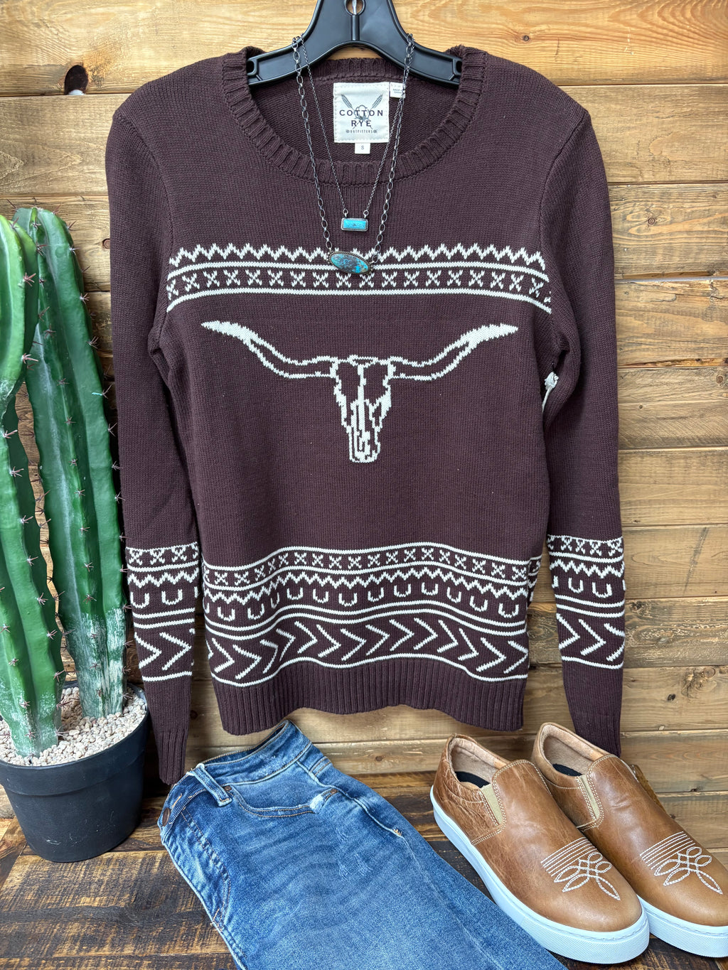 The Longhorn Sweater Mocha