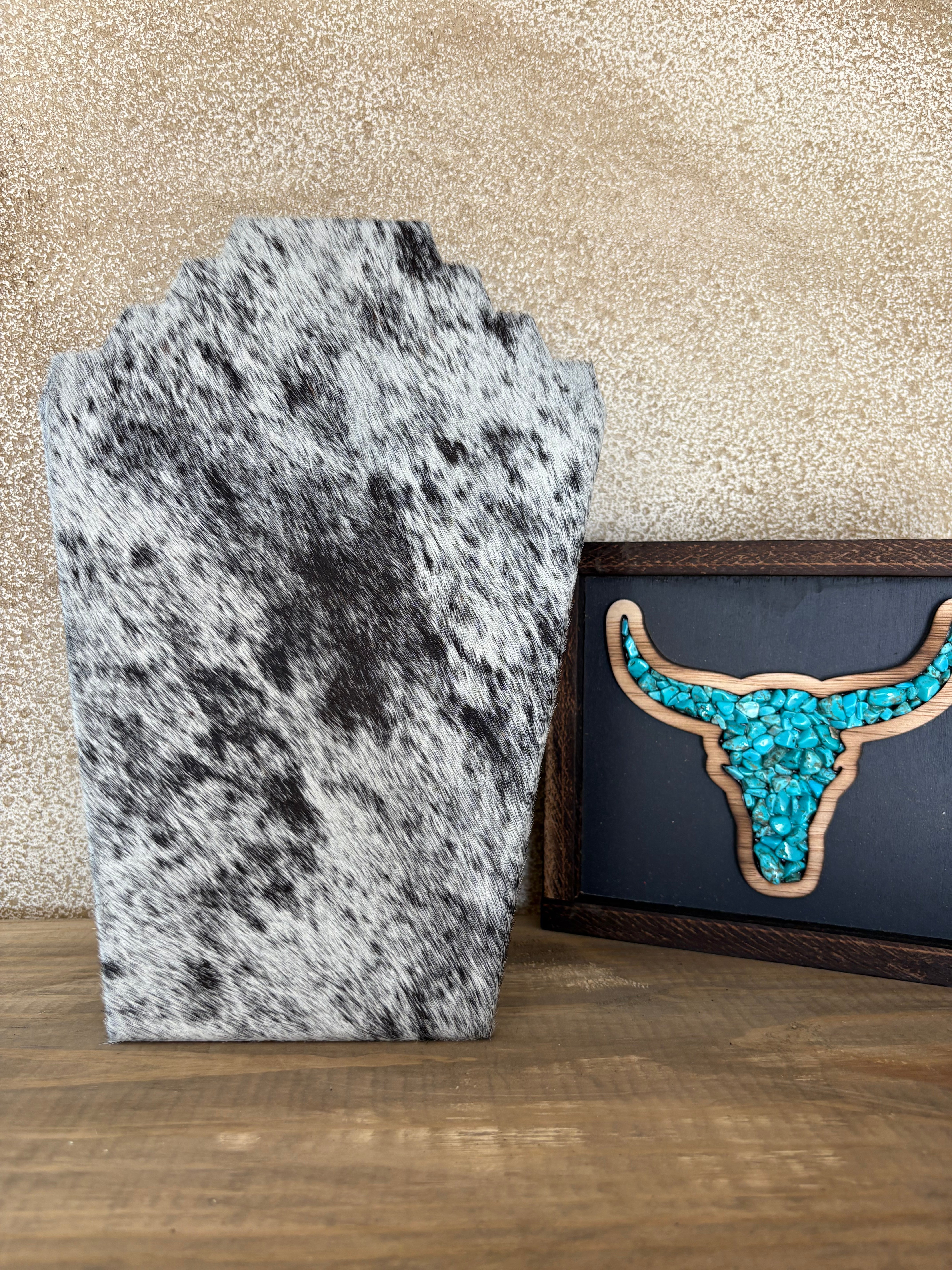 Cowhide Necklace Display
