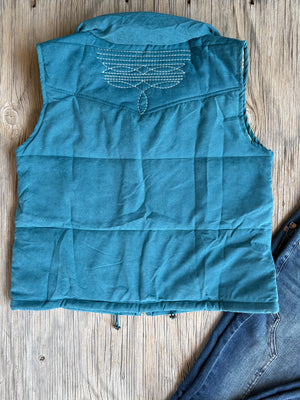 Turquoise Boot Stitch Vest
