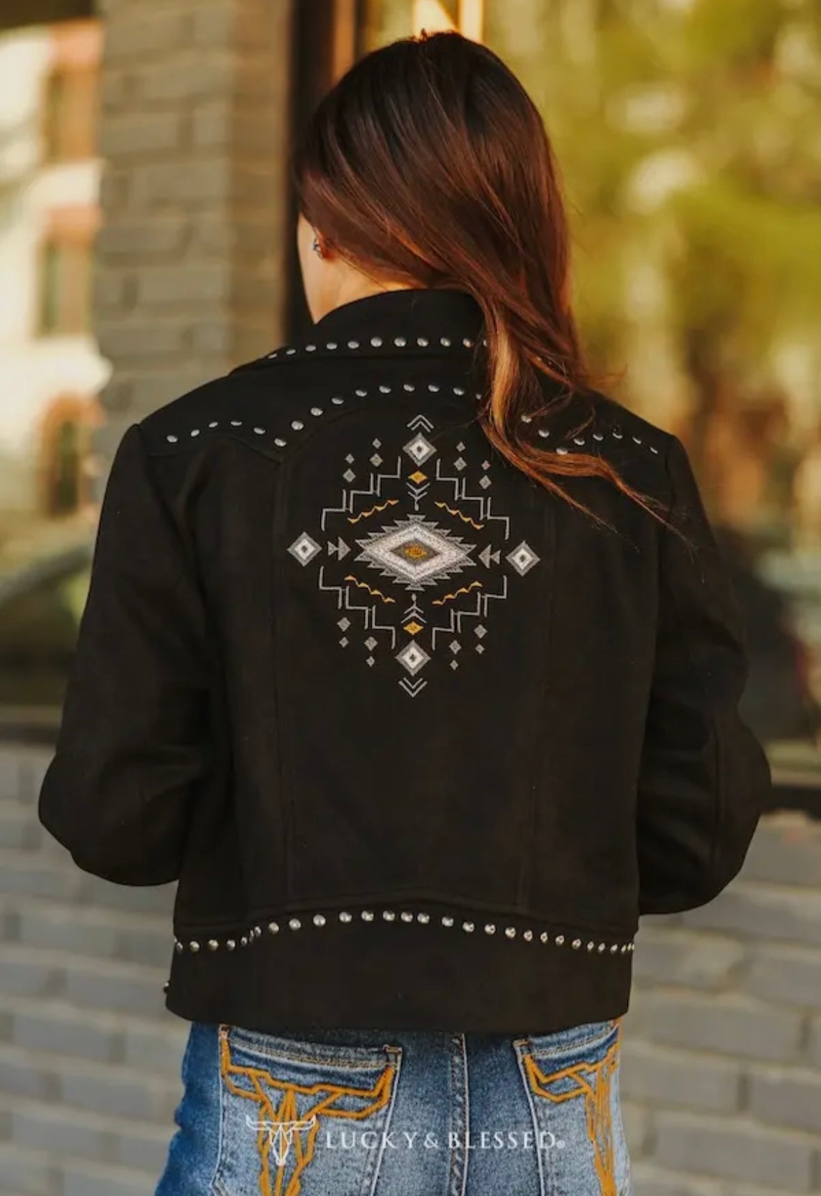Suede Studded Jacket Preorder