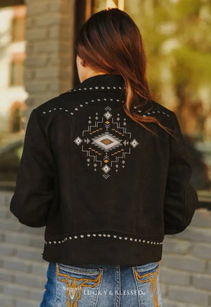Suede Studded Jacket Preorder