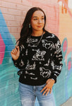 The Black & White Rodeo Sweater PREORDER