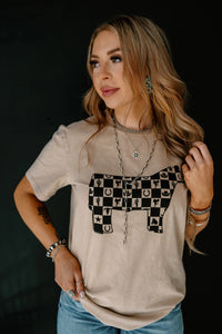 Checker Steer Tee