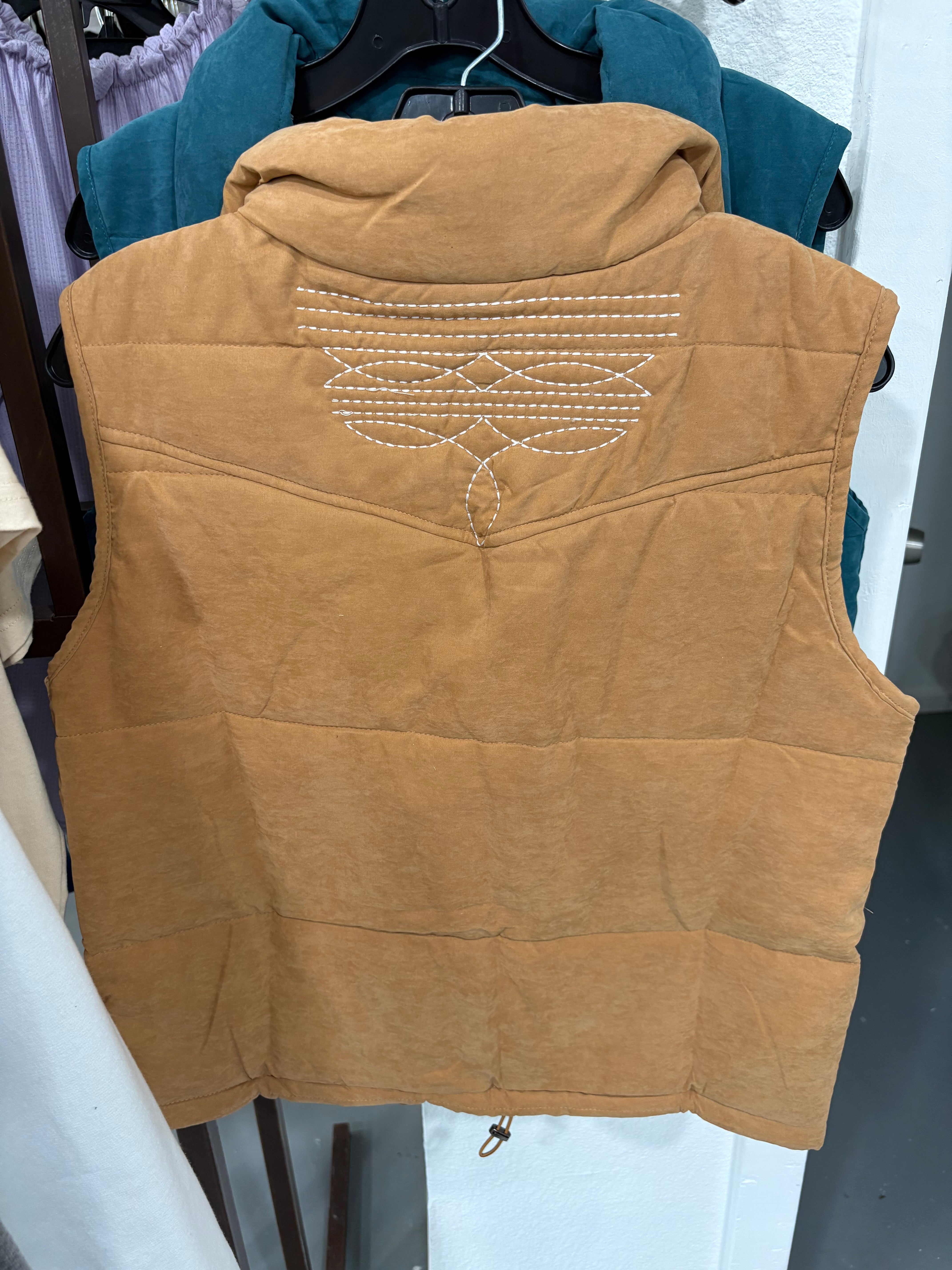 Camel Boot Stitch Vest