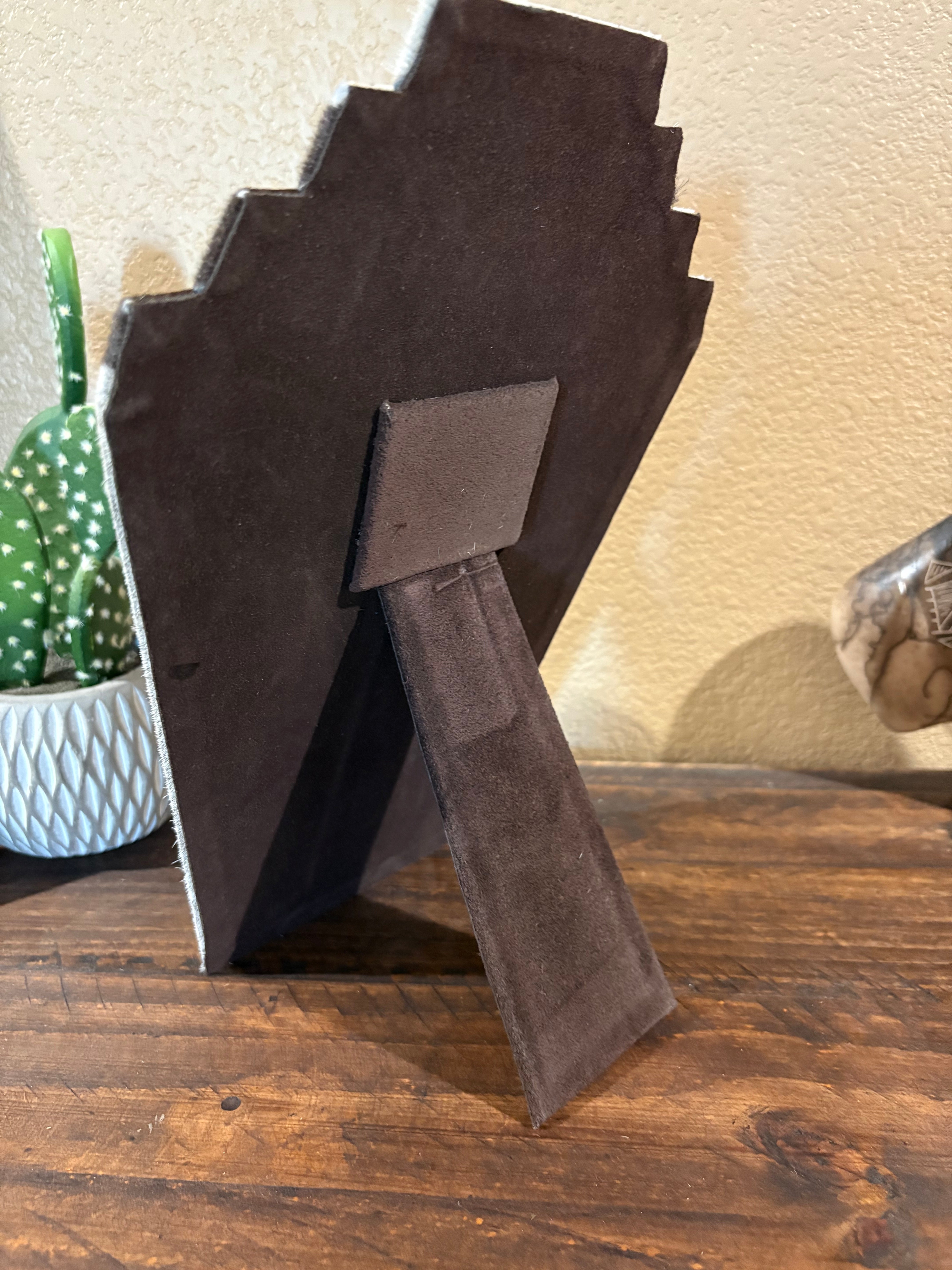 Cowhide Necklace Display