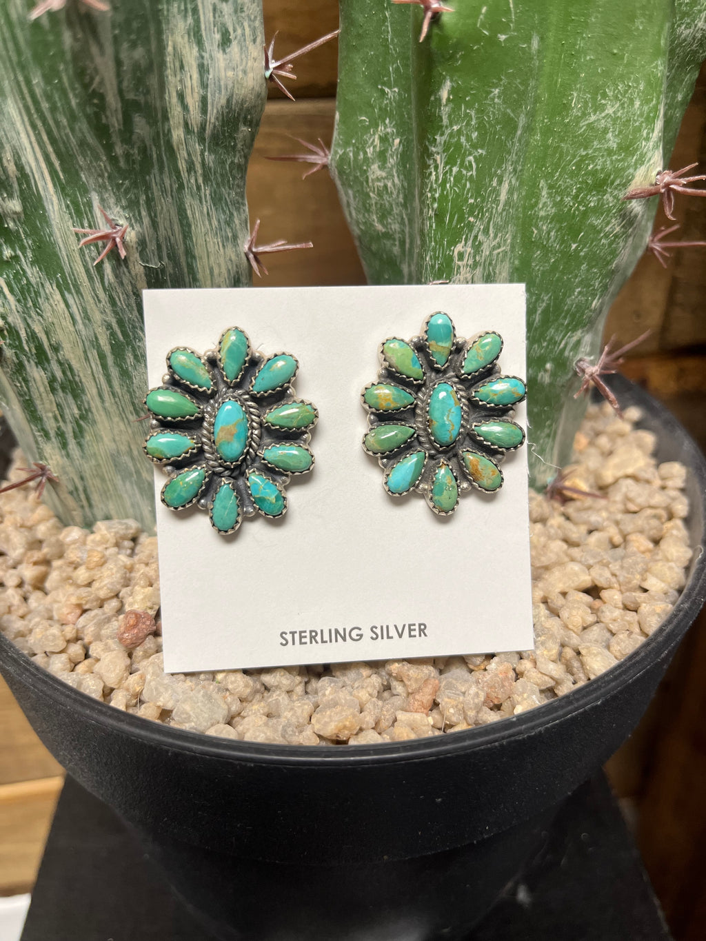 The Turquoise Cluster Earrings