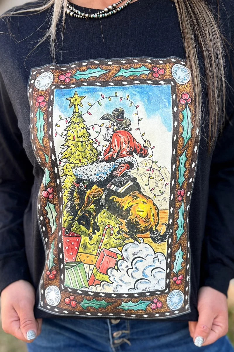 Cowboy Santa Long Sleeve