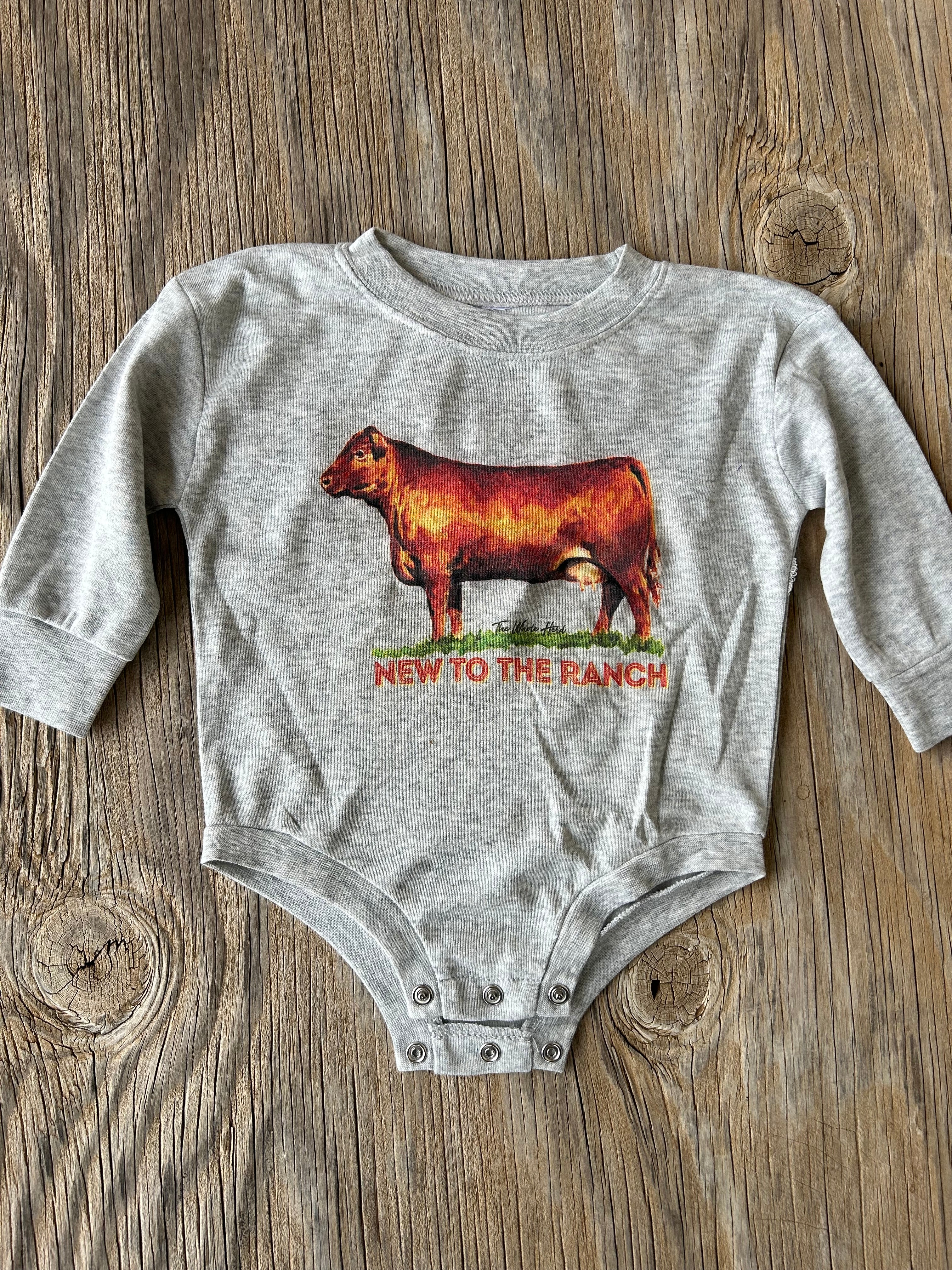 New To The Ranch Long Sleeve Onesie