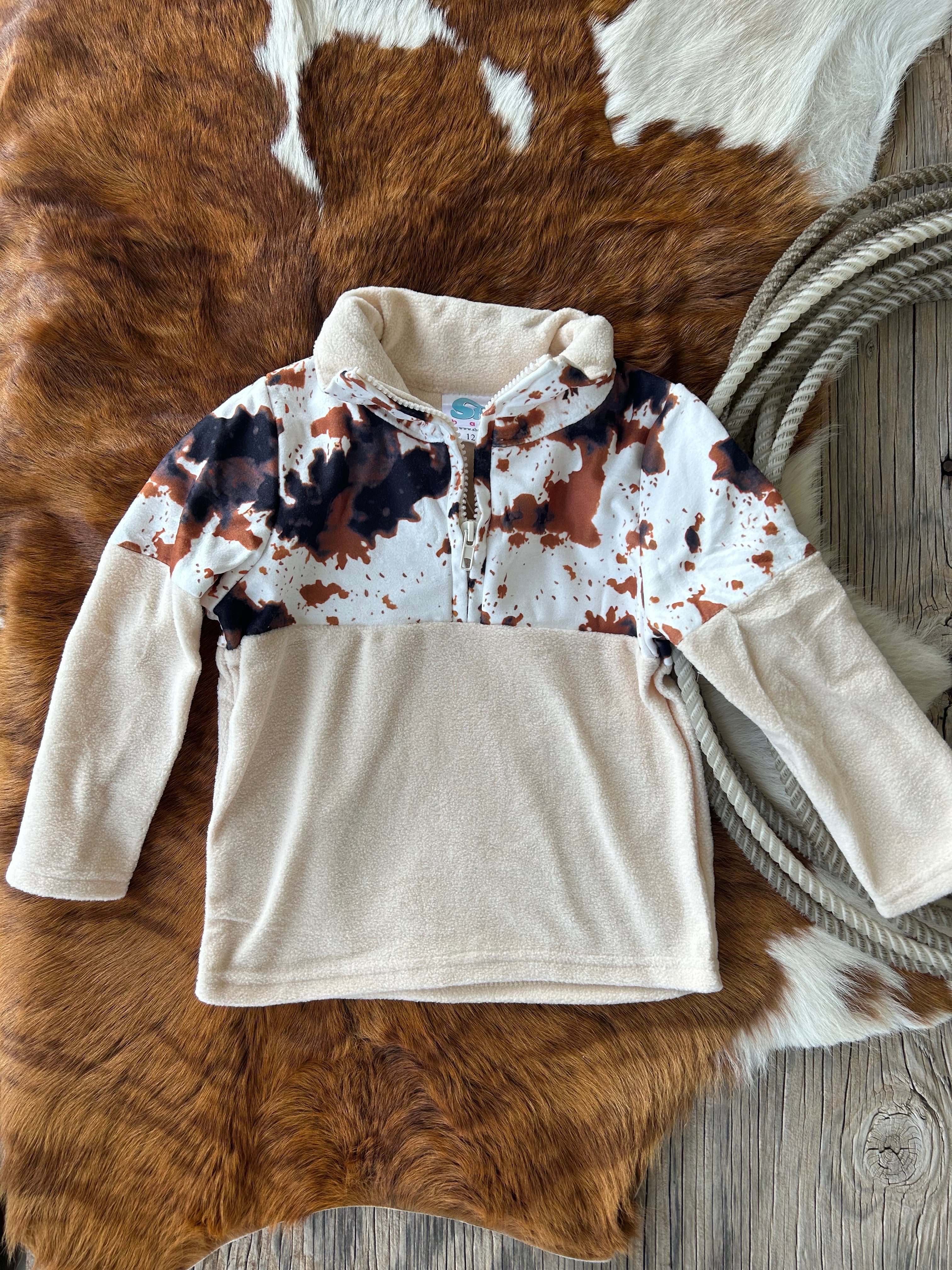 Cowkids Cowprint Pullover