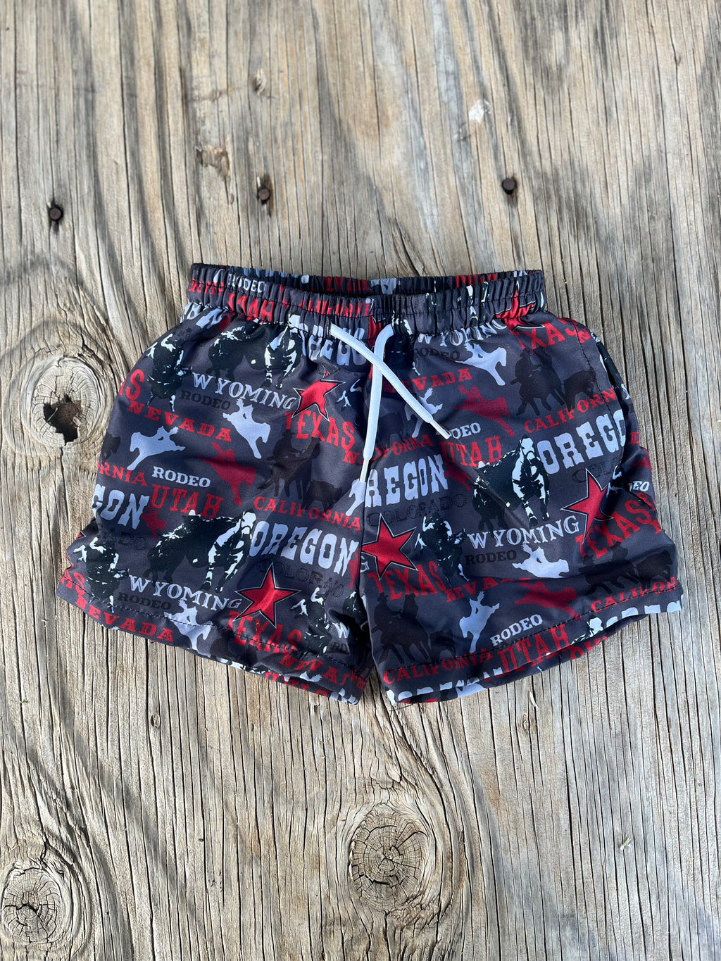 Cowkids Rodeo Swim Trunks