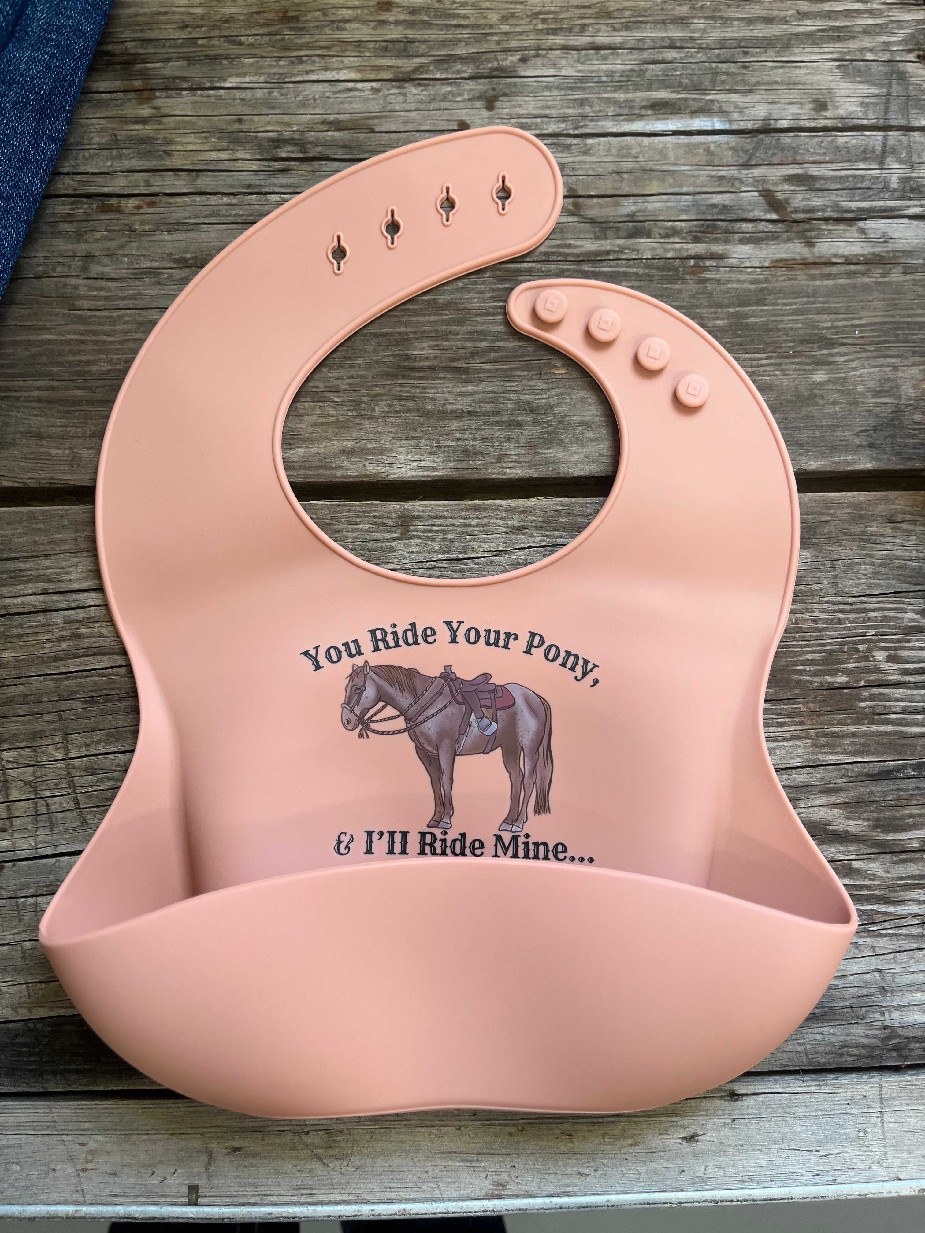 Cowkids Pony Silicone Bib