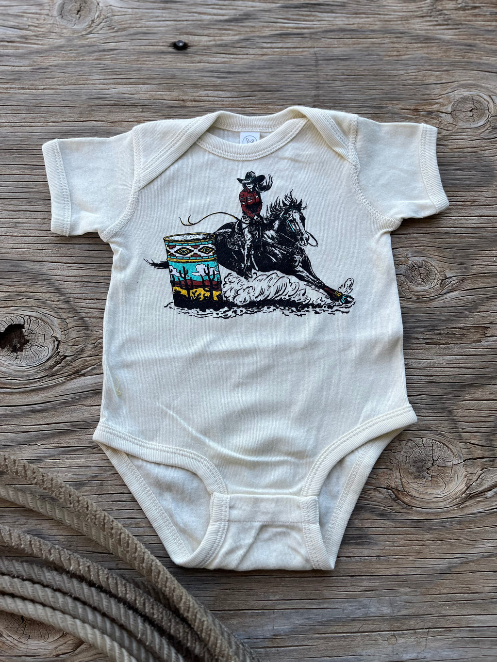 Cowkids Barrel Racer Onesie