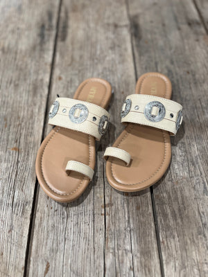The Sagebrush Concho Sandals Tan